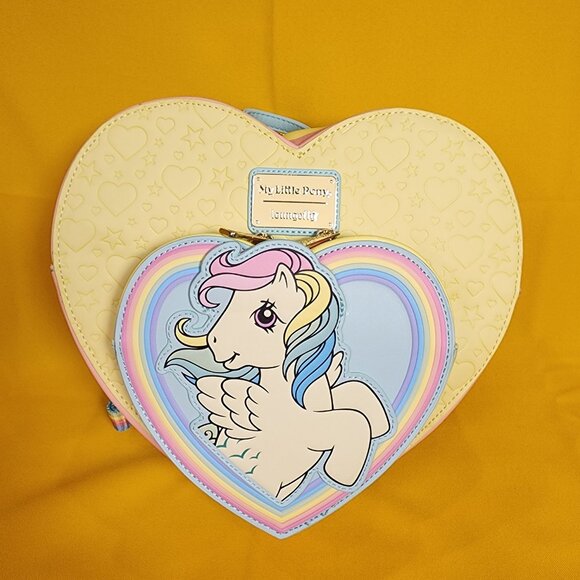 Loungefly My Little Pony Exclusive Sky Dancer Heart Shaped Figural Mini Backpack - Picture 2 of 11